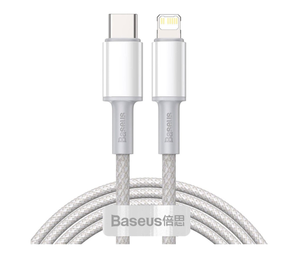 Baseus Kabel CATLGD-A02 Lightning - USB-C PD 20W 480Mb/s 2m - biały - 1502159 - zdjęcie